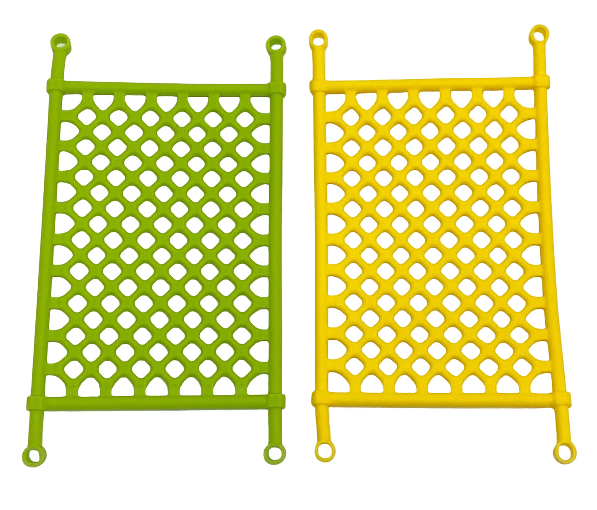 LEGO Plastic Net / Lattice Pack of 2 Lime / Yellow