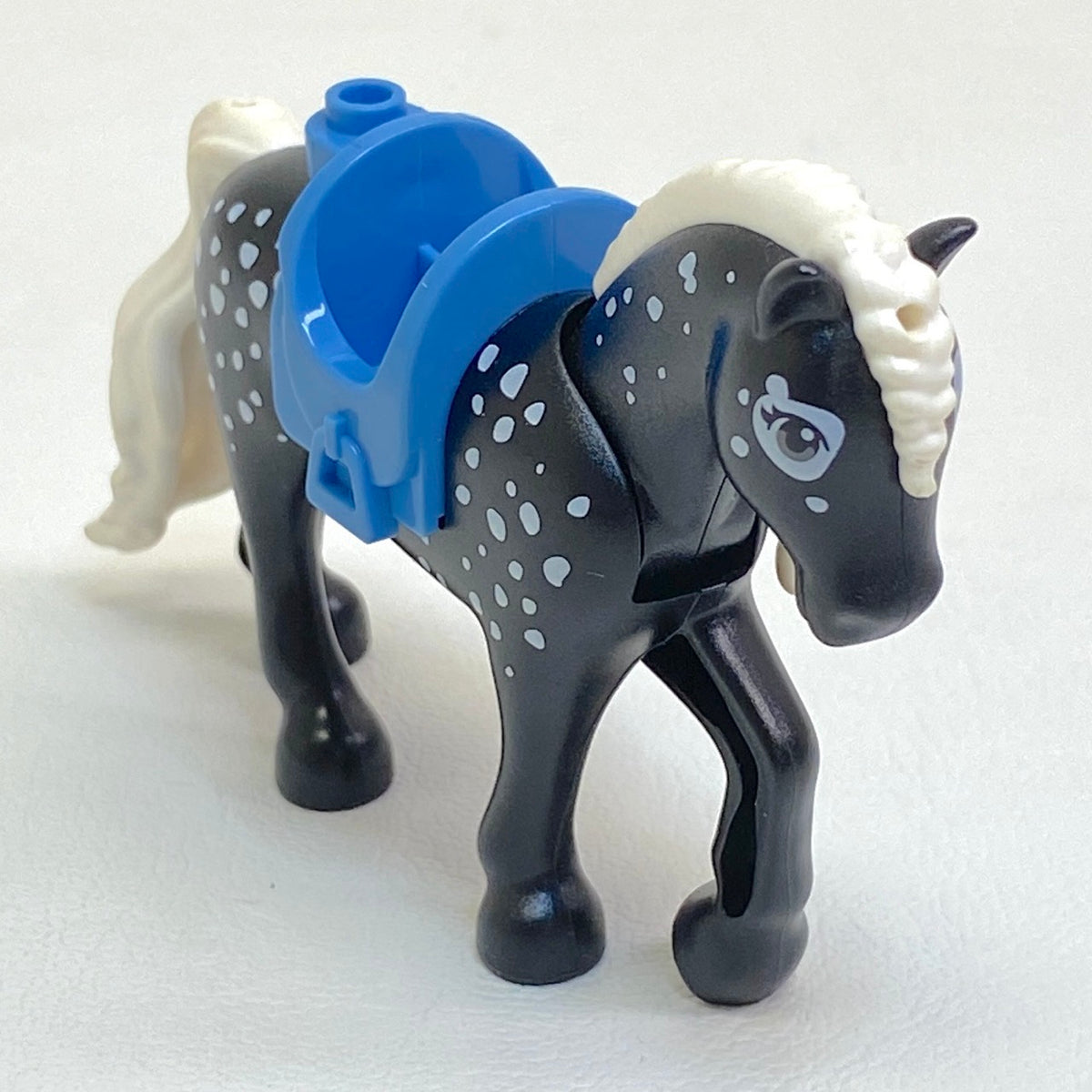 LEGO Animal Horse Black with White Rubber Tail and Mane