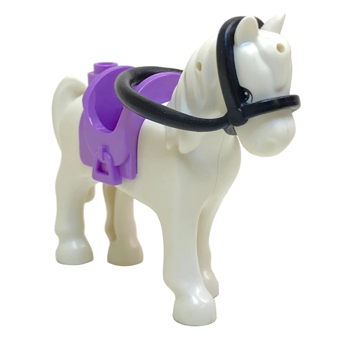 LEGO Animal White Horse with Bridle and Saddle