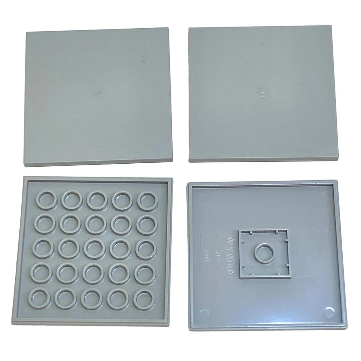 LEGO Light Bluish Grey Tile 6x6 Pack of 4