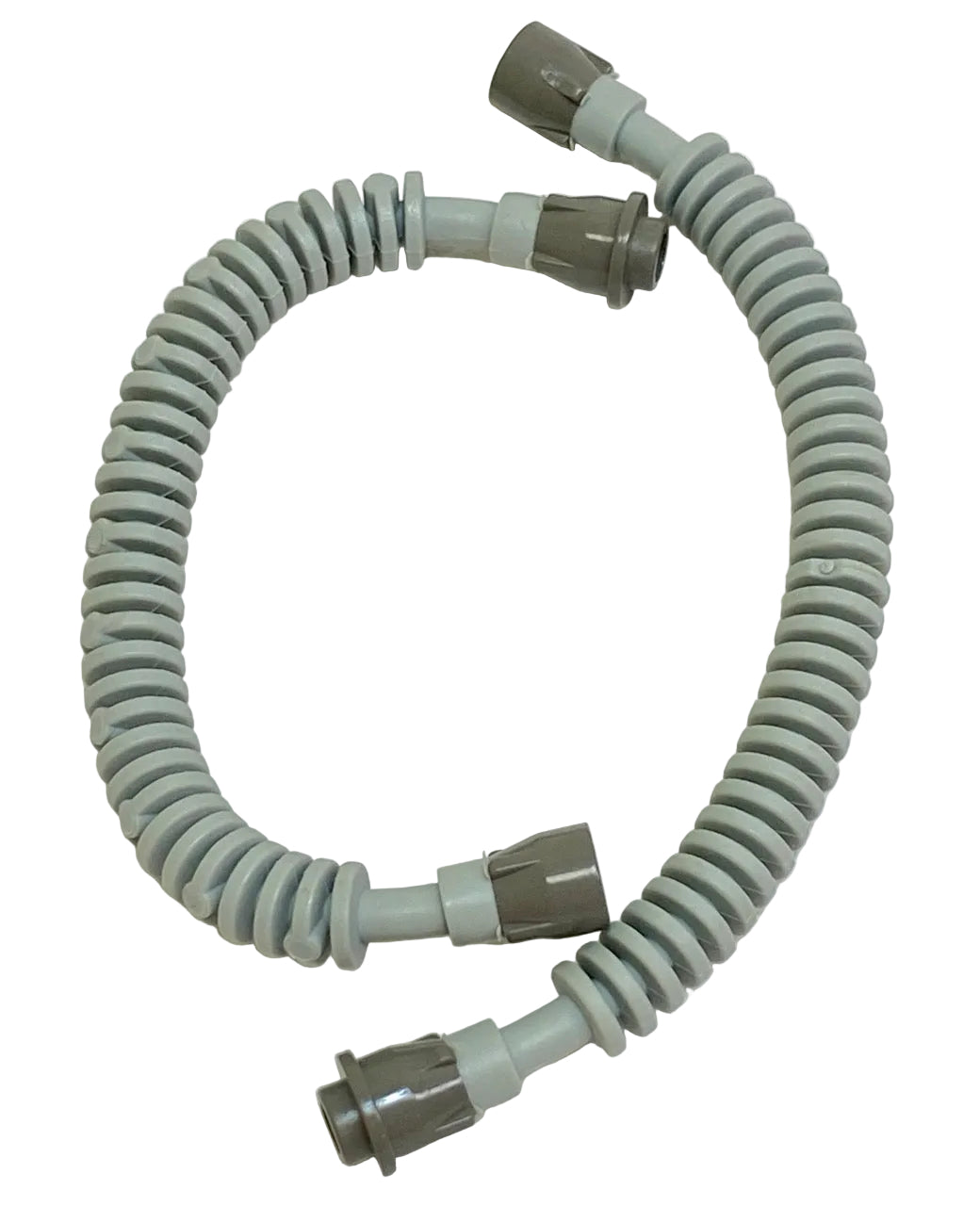 LEGO Vintage Hose Flexible Ribbed 12L Pack of 2 Light Grey