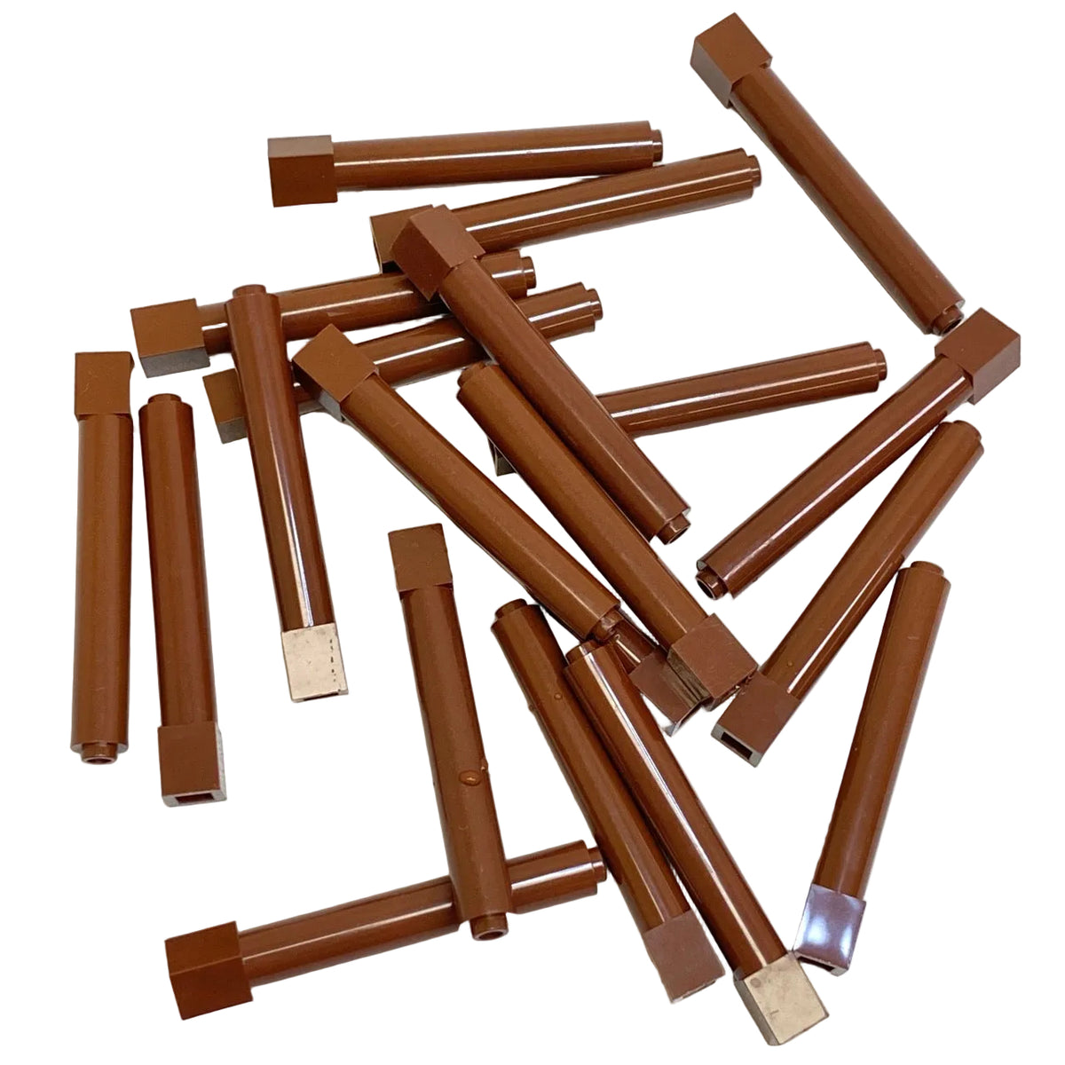 LEGO Support 1x1x6 Pack of 20 Reddish Brown