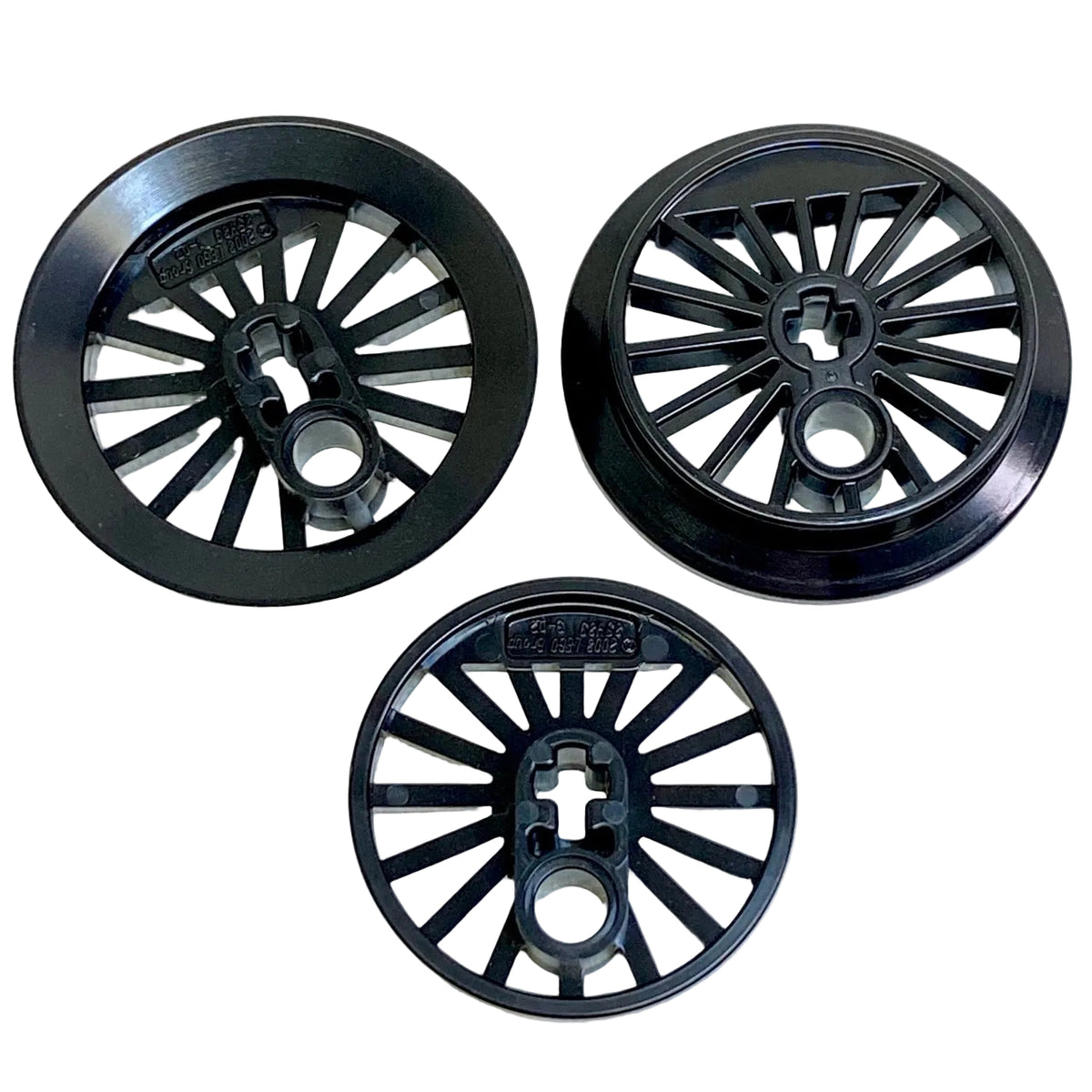 LEGO Black Train Wheel Mixed Fun Pack of 3