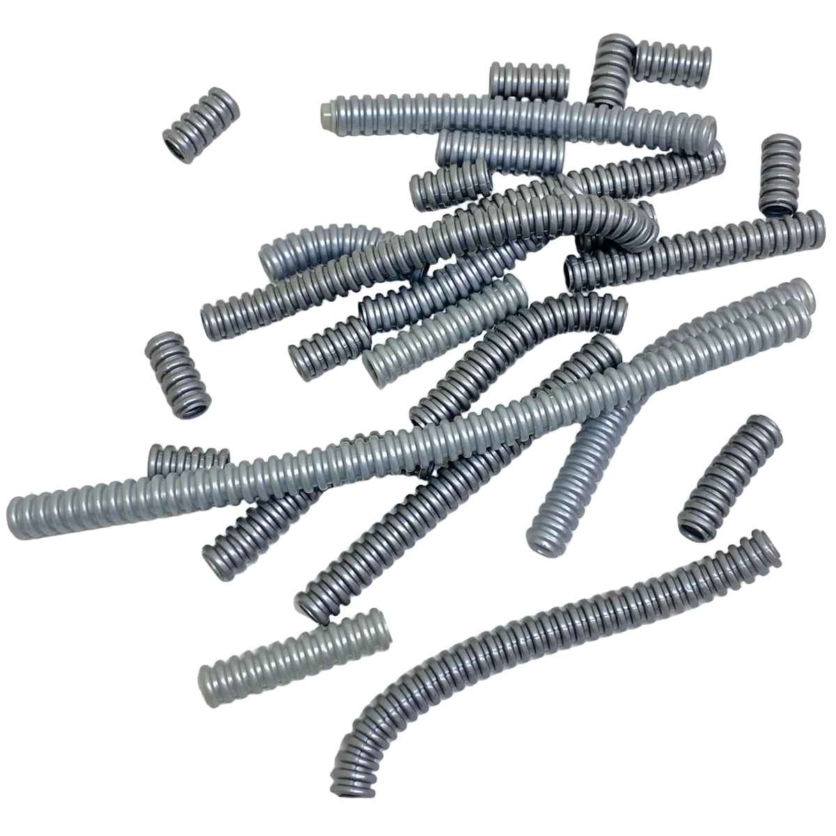 LEGO Technic Shades of Silver Hose 7mm Ribbed Fun Pack Mixed Lengths