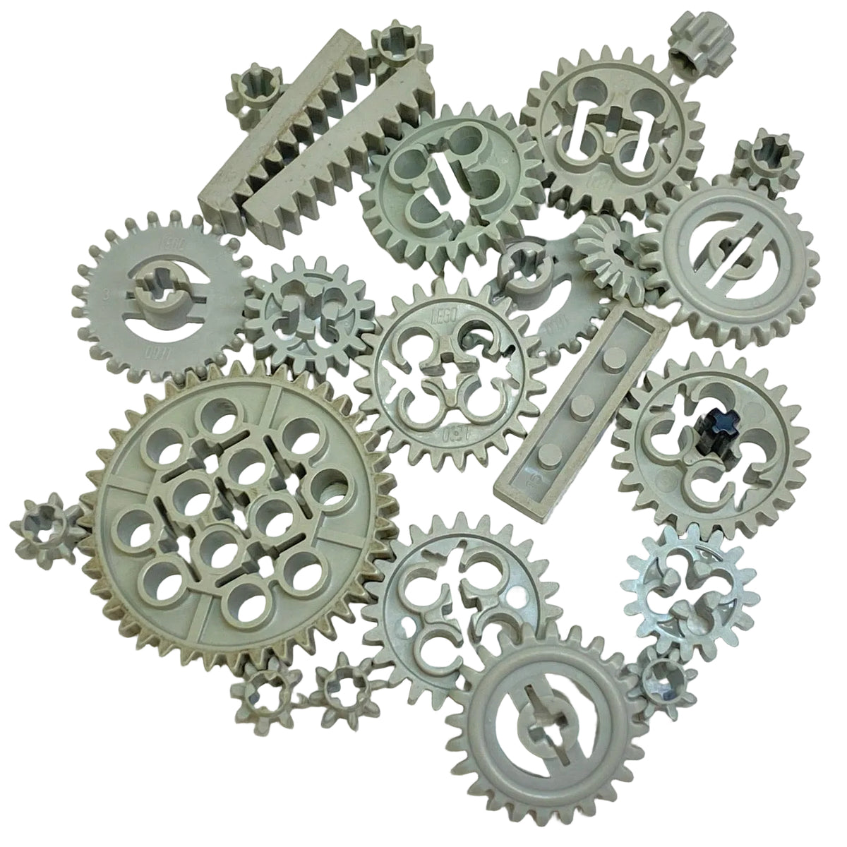 LEGO Technic Gears Mixed Fun Pack Light Grey (Old Shade)