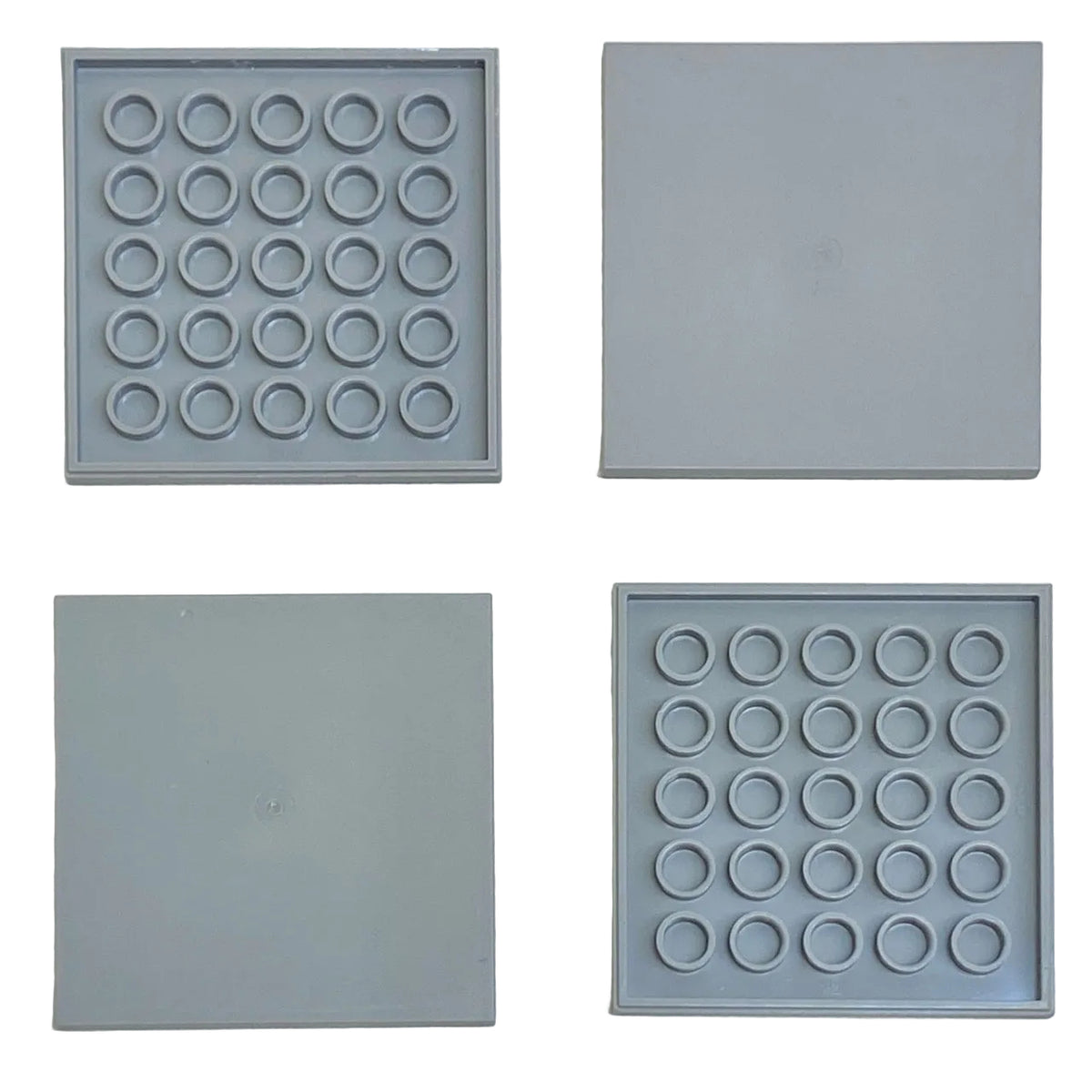 LEGO Light Bluish Grey Tile 6x6 Pack of 4