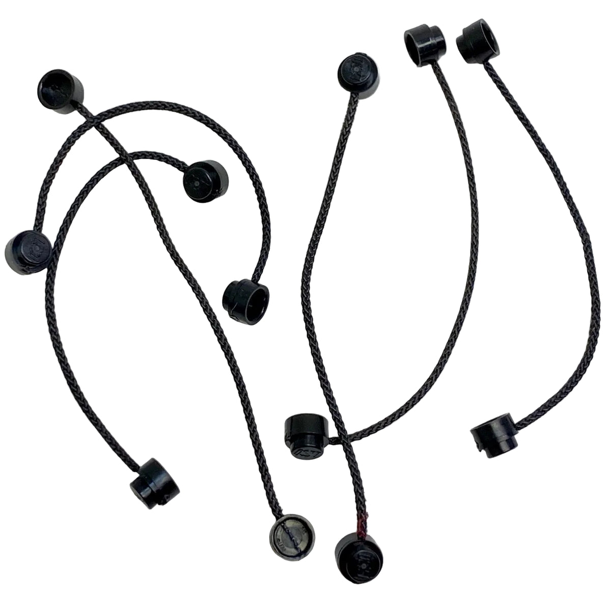 LEGO Black String with End Studs 10L Fun Pack of 6