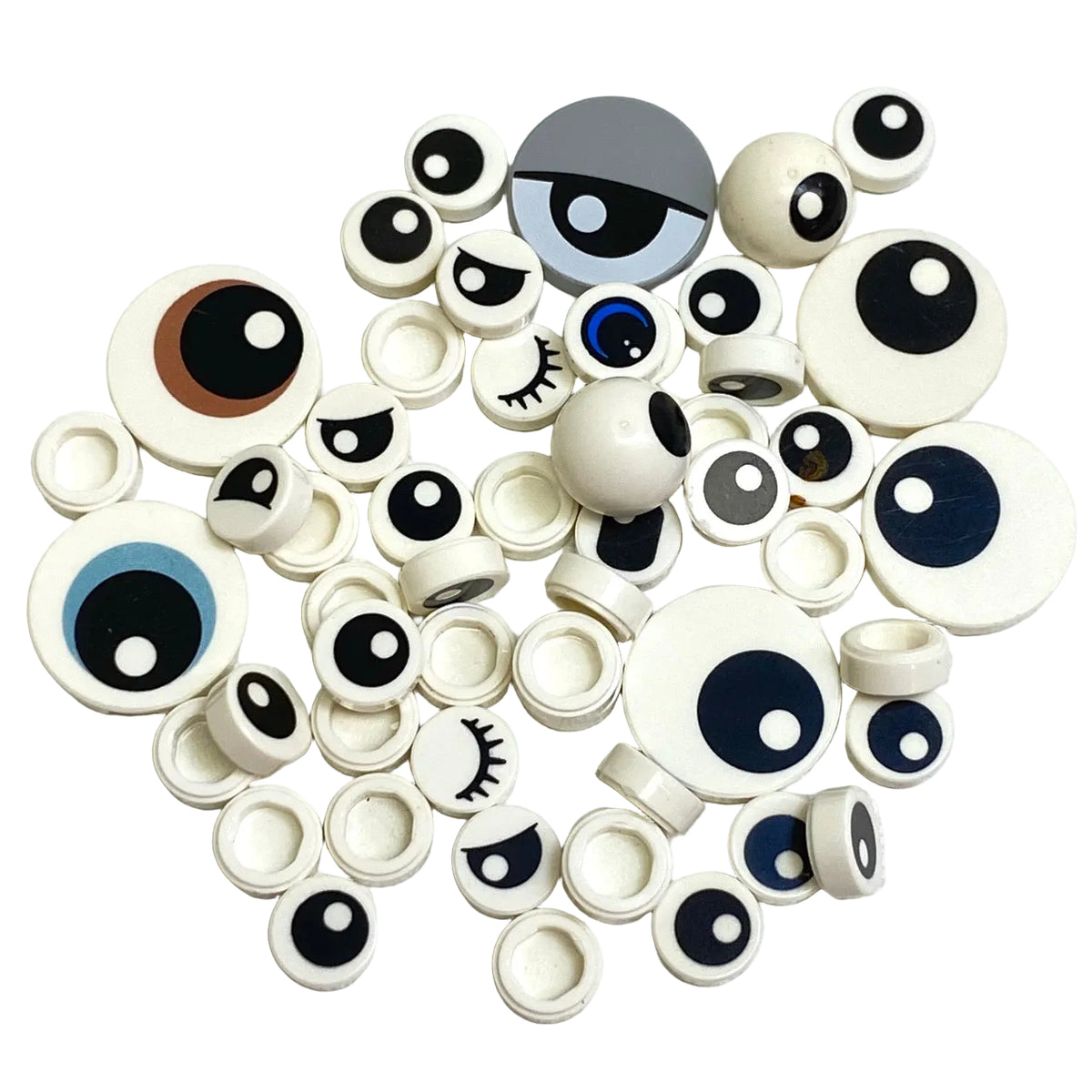 LEGO Eyes Printed Round Tiles Mixed Fun Pack