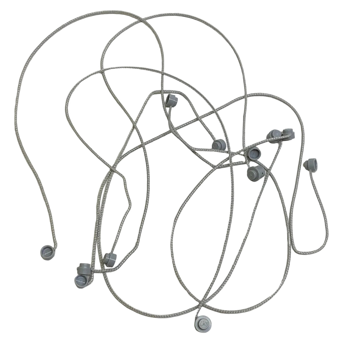 LEGO String with End Studs 40L Fun Pack of 6 Light Bluish Grey