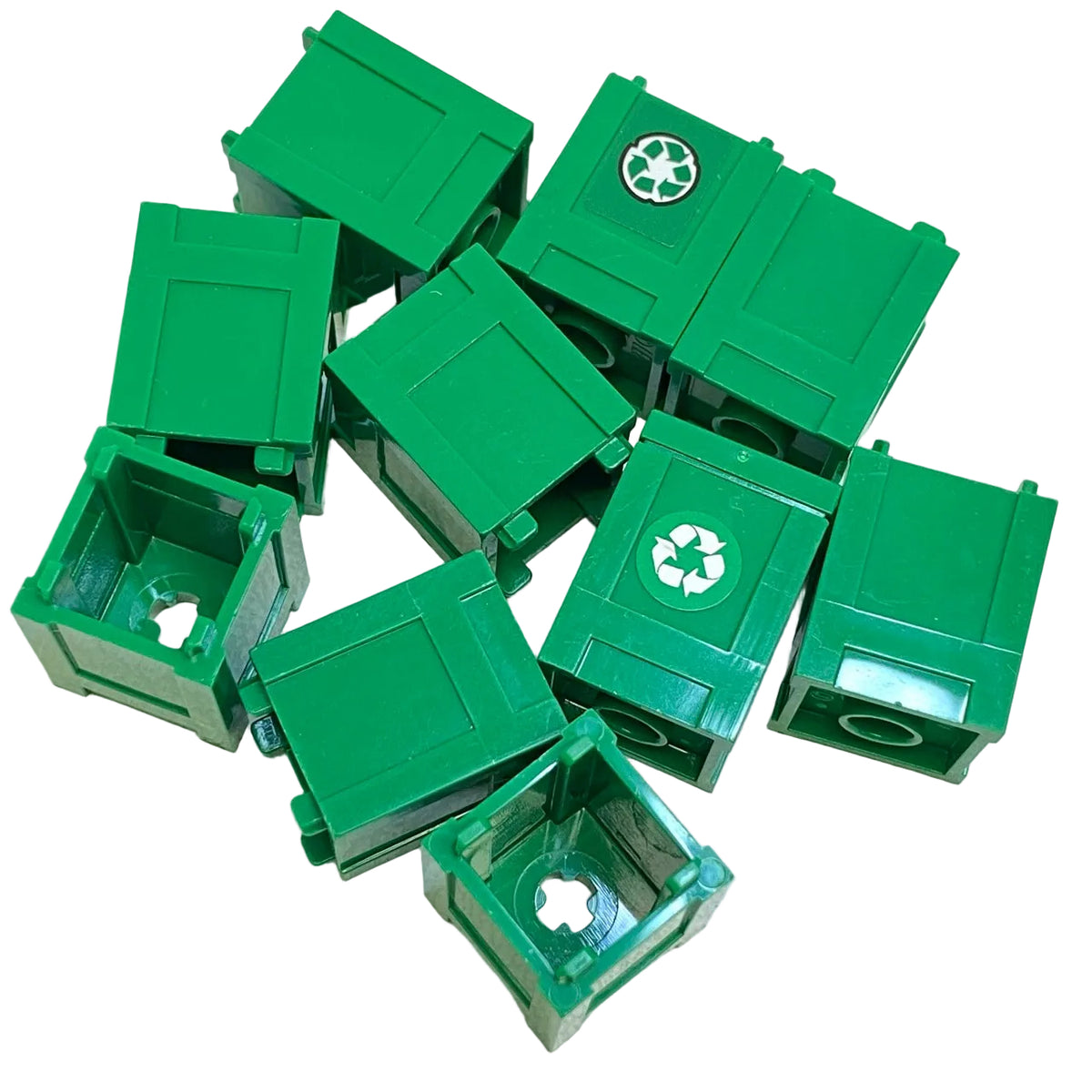 LEGO Green Box 2x2x2 Pack of 10
