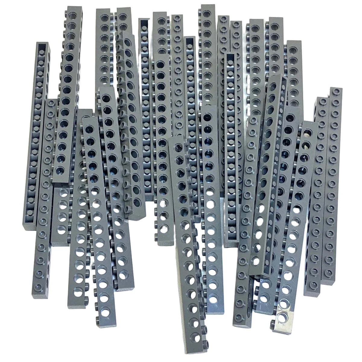 LEGO Technic Brick 1x16 Pack of 30 Dark Bluish Grey