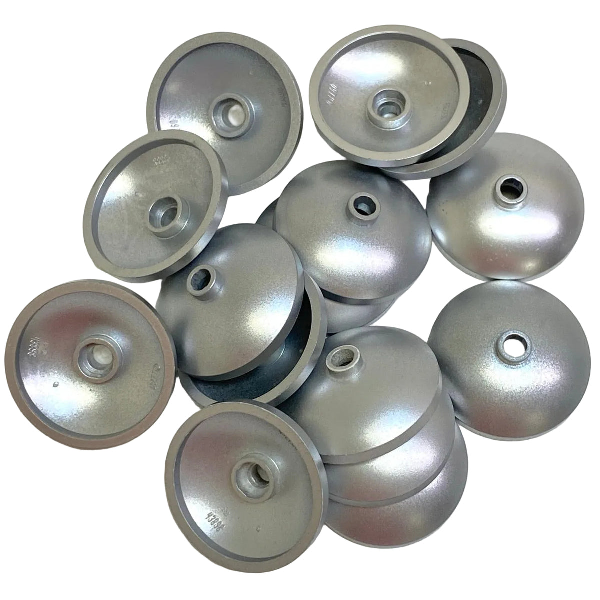 LEGO Dish 3x3 Pack of 15 Metallic Silver