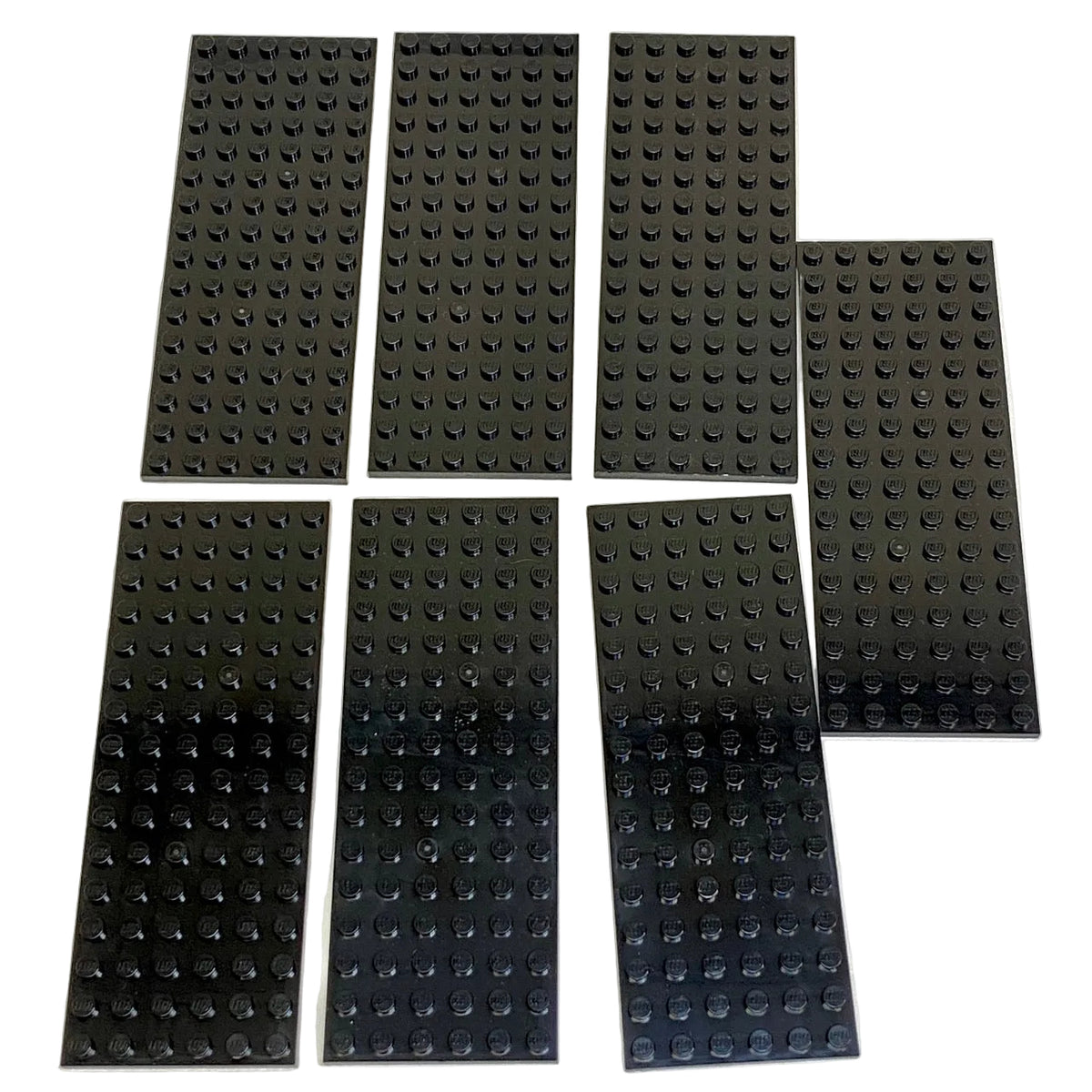 LEGO Black Plate 6x16 Pack of 7