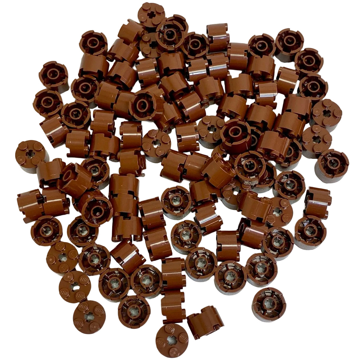 LEGO Reddish Brown 2x2 Round Brick Fun Pack