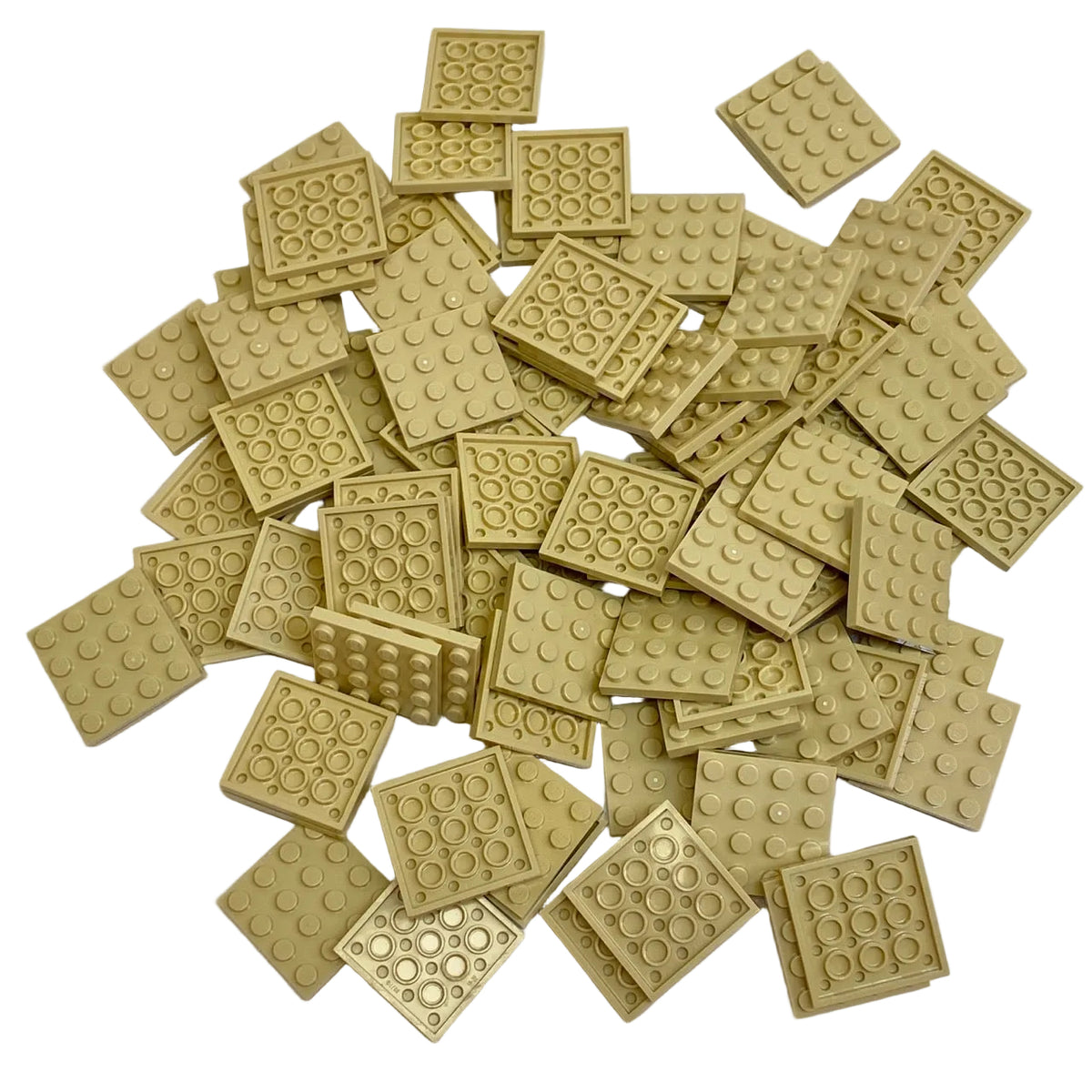 LEGO Tan 4x4 Plate Fun Pack