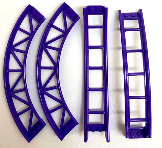 LEGO Roller Coaster Track Mixed Pack Dark Purple