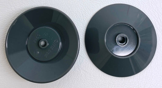 LEGO Dish 5x5 Pack of 2 Dark Bluish Grey