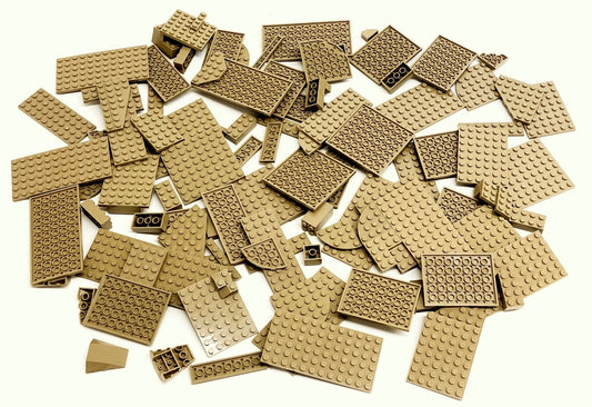 LEGO Dark Tan Plates and More Fun Pack Mixed Sizes