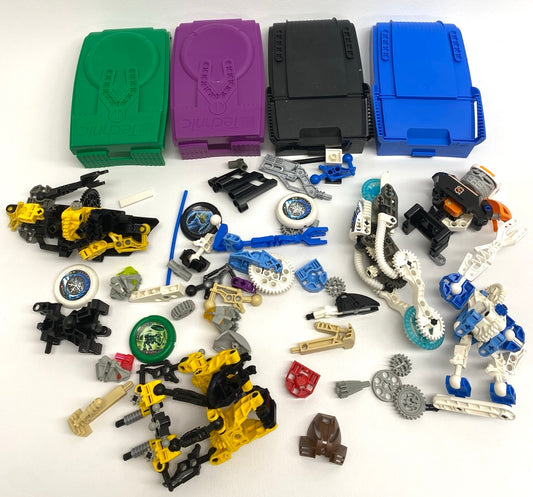 LEGO Bionicle / Throwbots / Slizers Fun Pack Mixed Pieces with Masks Disks and Containers
