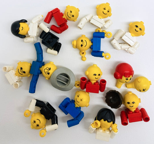 LEGO Vintage Homemaker Figure Pieces Fun Pack Mixed Heads Arms and More