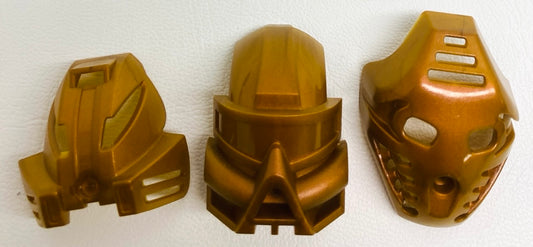 LEGO Bionicle Masks Mixed Fun Pack Rare Bionicle Gold Colour