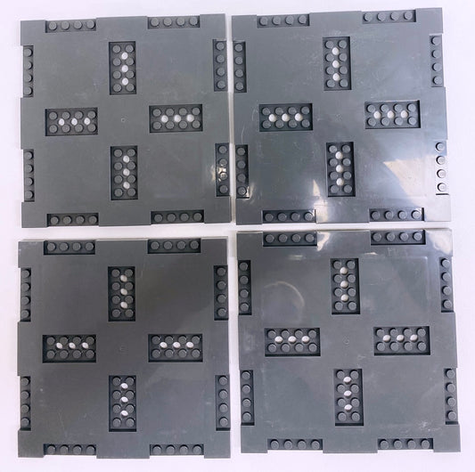 LEGO Road Tile Fun Pack - Brick Modified 16x16 Pack of 4 Dark Bluish Grey
