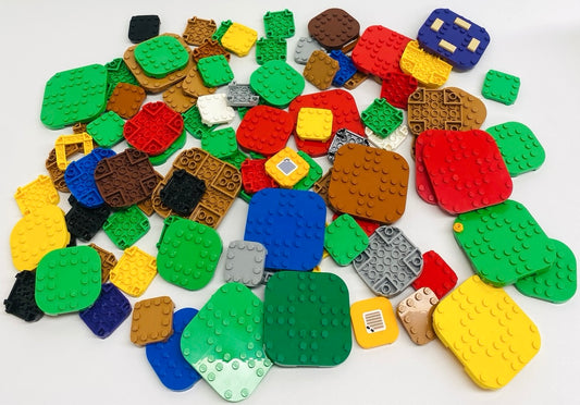 LEGO Super Mario Plates Fun Pack Modified Plates with Round Corners Mixed Sizes and Colours