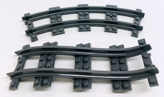 LEGO Narrow Track Fun Pack Dark Bluish Grey Curve and Ramp - Indiana Jones Temple of Doom