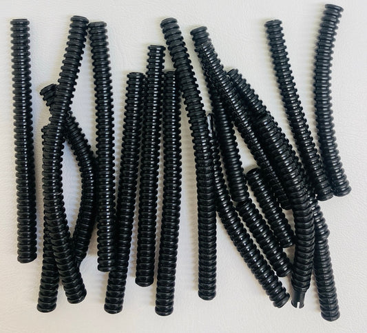 LEGO Black Hose 7mm Ribbed Fun Pack Mixed Lengths