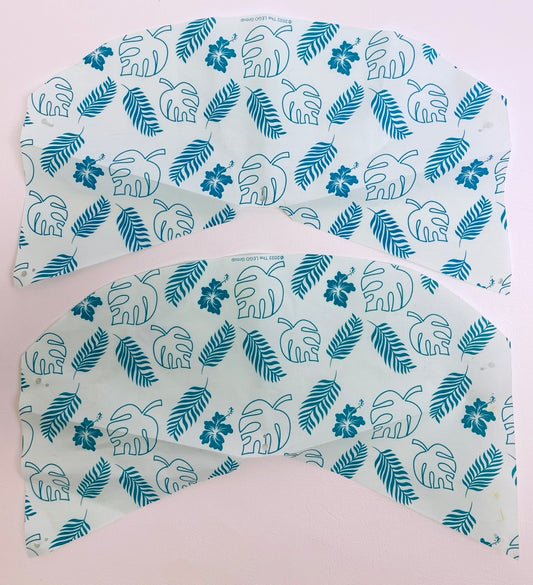 LEGO Friends Cloth Tent / Awning Pack of 2 Light Aqua / Dark Turquoise