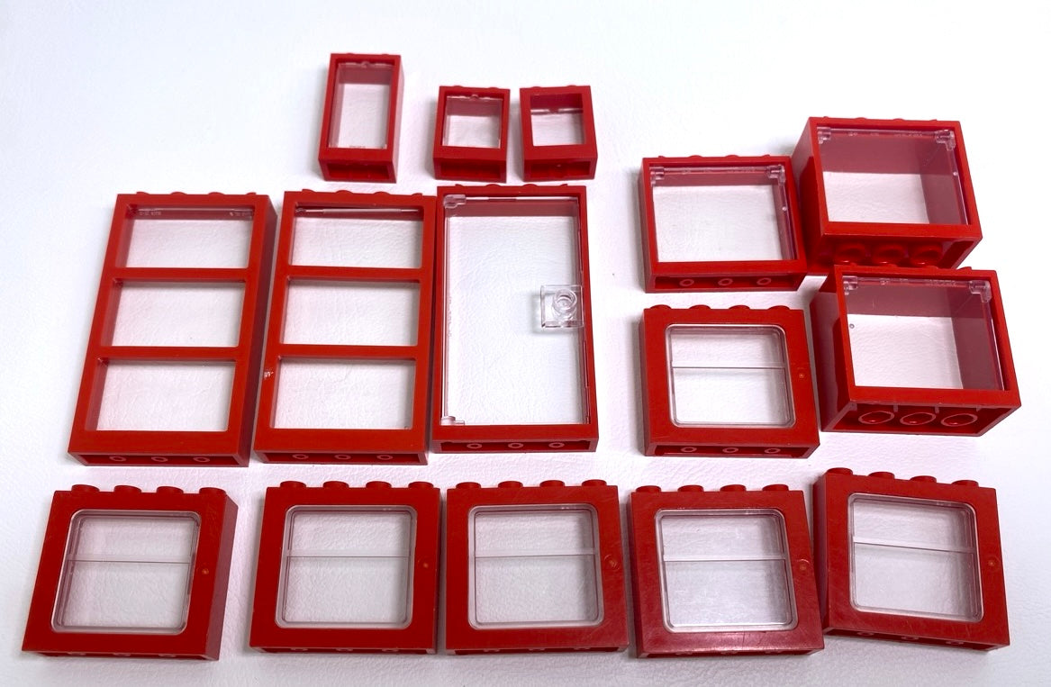 LEGO Window Fun Pack Red Frames Trains / City