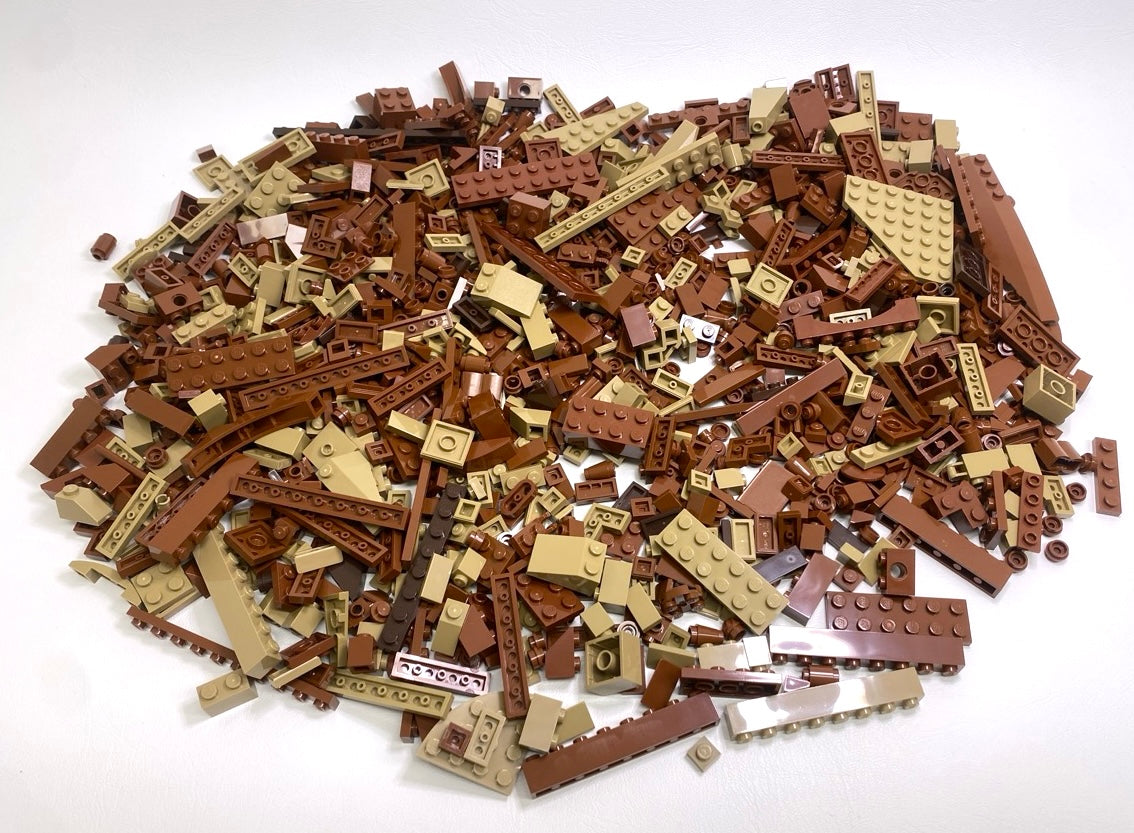 LEGO Shades of Brown Fun Pack Mixed Pieces Bricks Plates Slopes and More