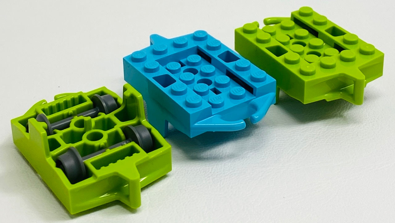 LEGO Roller Coaster Car Pack Of 3 Mixed Colours