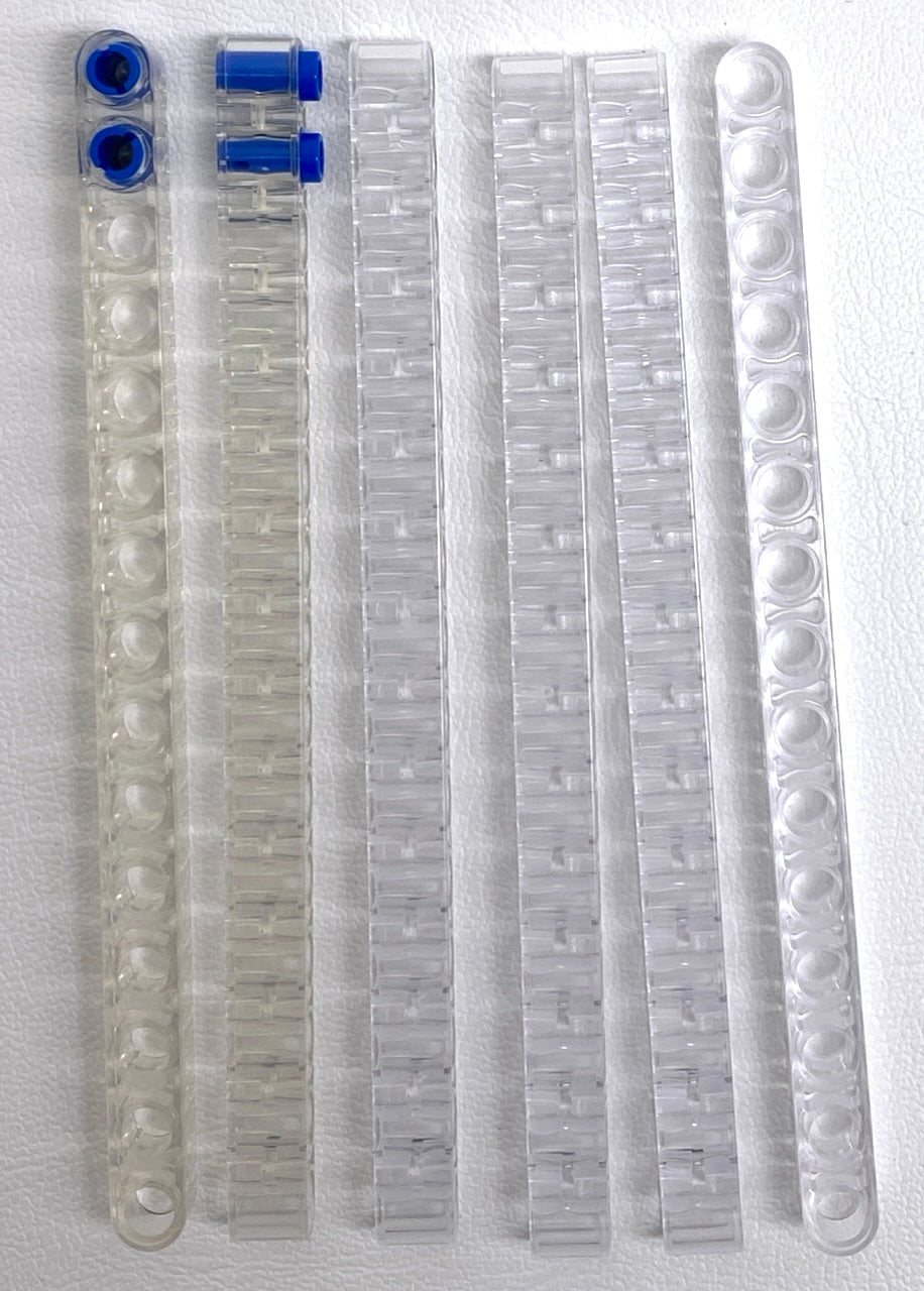LEGO Technic Trans Clear Liftarm 1x15 Pack of 6