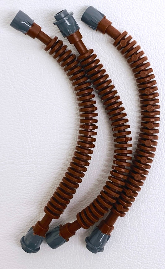 LEGO Star Wars Reddish Brown Hose 12L Pack of 3 From UCS R2-D2 Rare Pieces