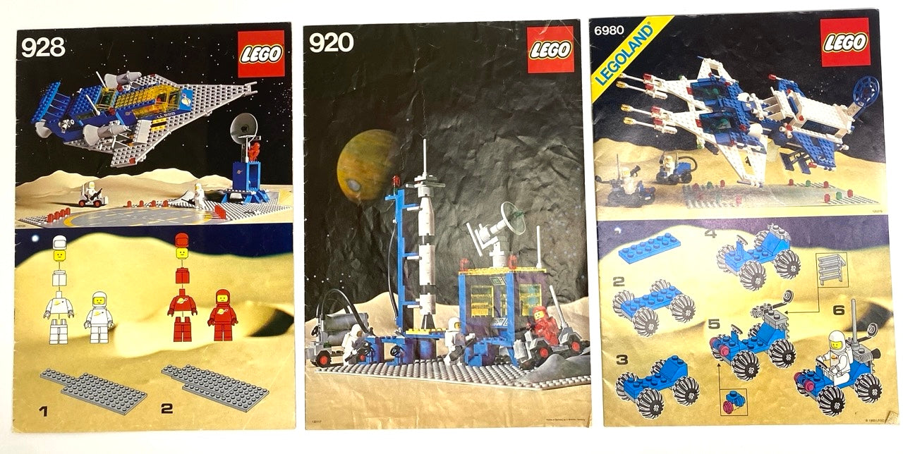 LEGO Classic Space Vintage Instructions Fun Pack - Set #920 #928 #6980