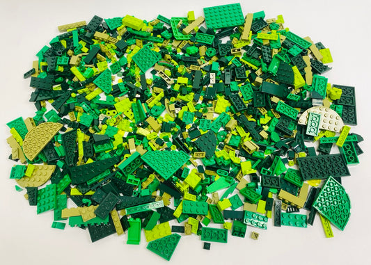 LEGO Shades of Green Fun Pack Mixed Pieces Bricks Plates Slopes and More