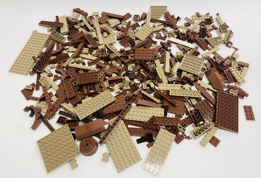 LEGO Shades of Brown Fun Pack Mixed Pieces Bricks Slopes Plates and More