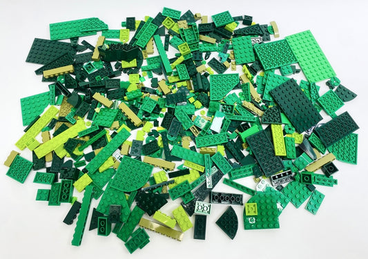 LEGO Shades of Green Fun Pack Mixed Pieces Bricks Plates Slopes and More