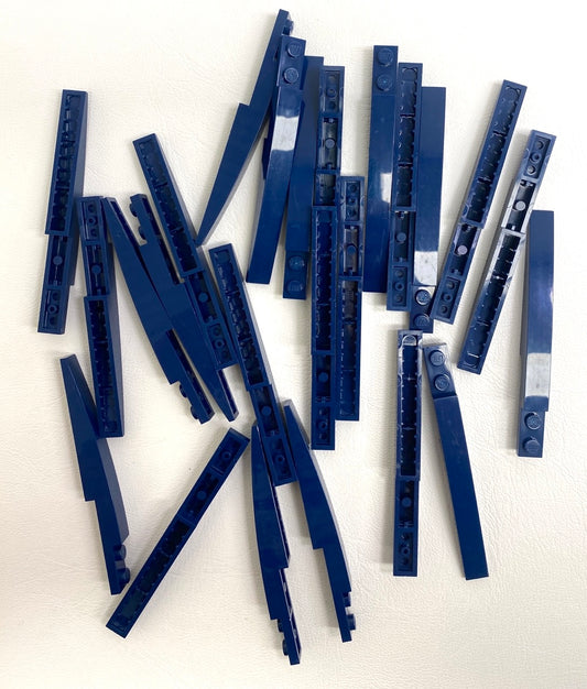 LEGO Curved Slope 10x1 Pack of Approx 24 Dark Blue