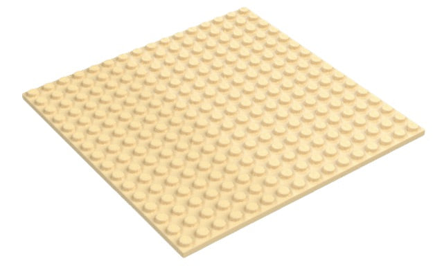LEGO Plate 16x16 Tan