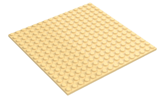 Plate-16×16-Tan