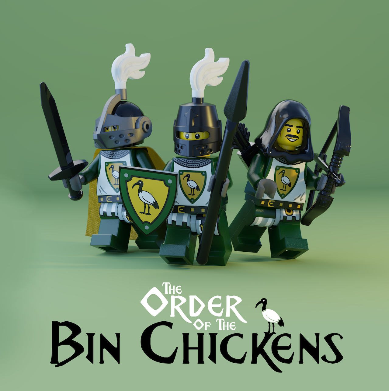 Iconic & Exclusive Waller Customs Bin Chicken Archer! Sold only at BrickResales! Collect them all!
