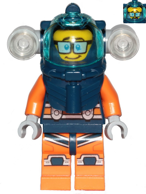 LEGO City Deep Sea Diver With Glasses Minifigure