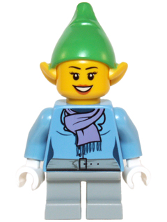 LEGO Winter Village Elf Minifigure Christmas Holiday