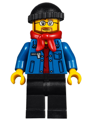 LEGO Winter Holiday Train Station Bus Driver Minifigure - Christmas