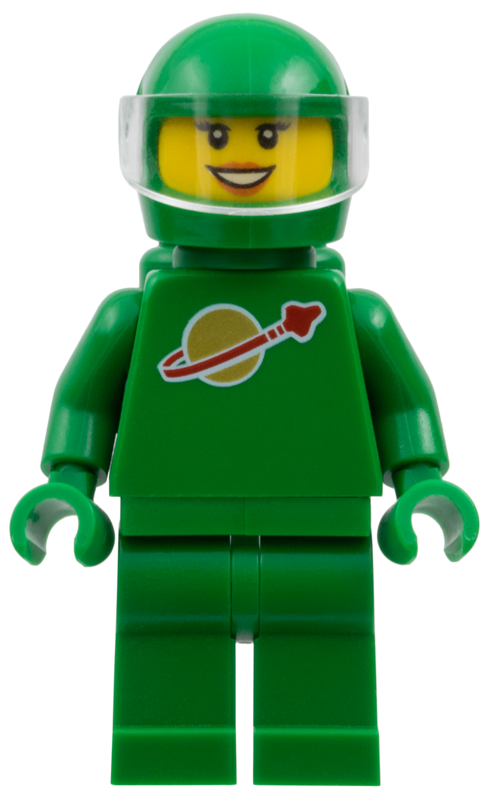LEGO Ideas Yve Green Classic Space Minifigure
