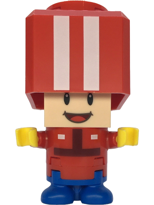 LEGO Super Mario Toad Pit Crew Brick Built Minifigure