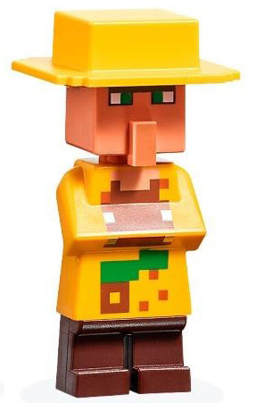 LEGO Minecraft Villager Farmer Minifigure