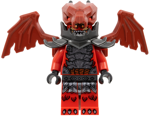 LEGO Ninjago Dragonian Warrior Minifigure with Dragon Backpack